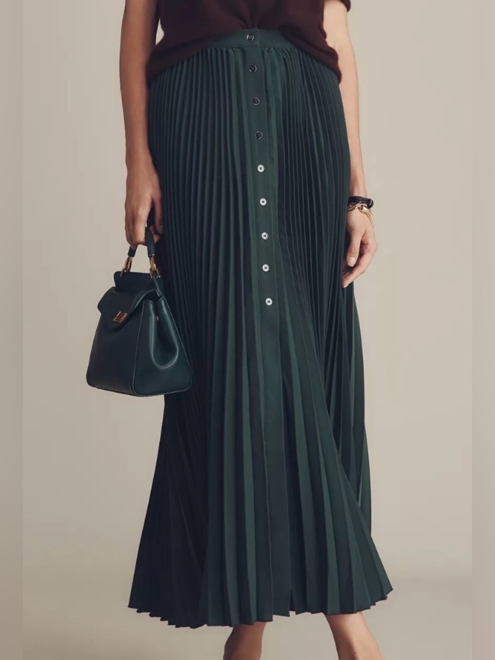 Anthro Accordion Pleated Skirt